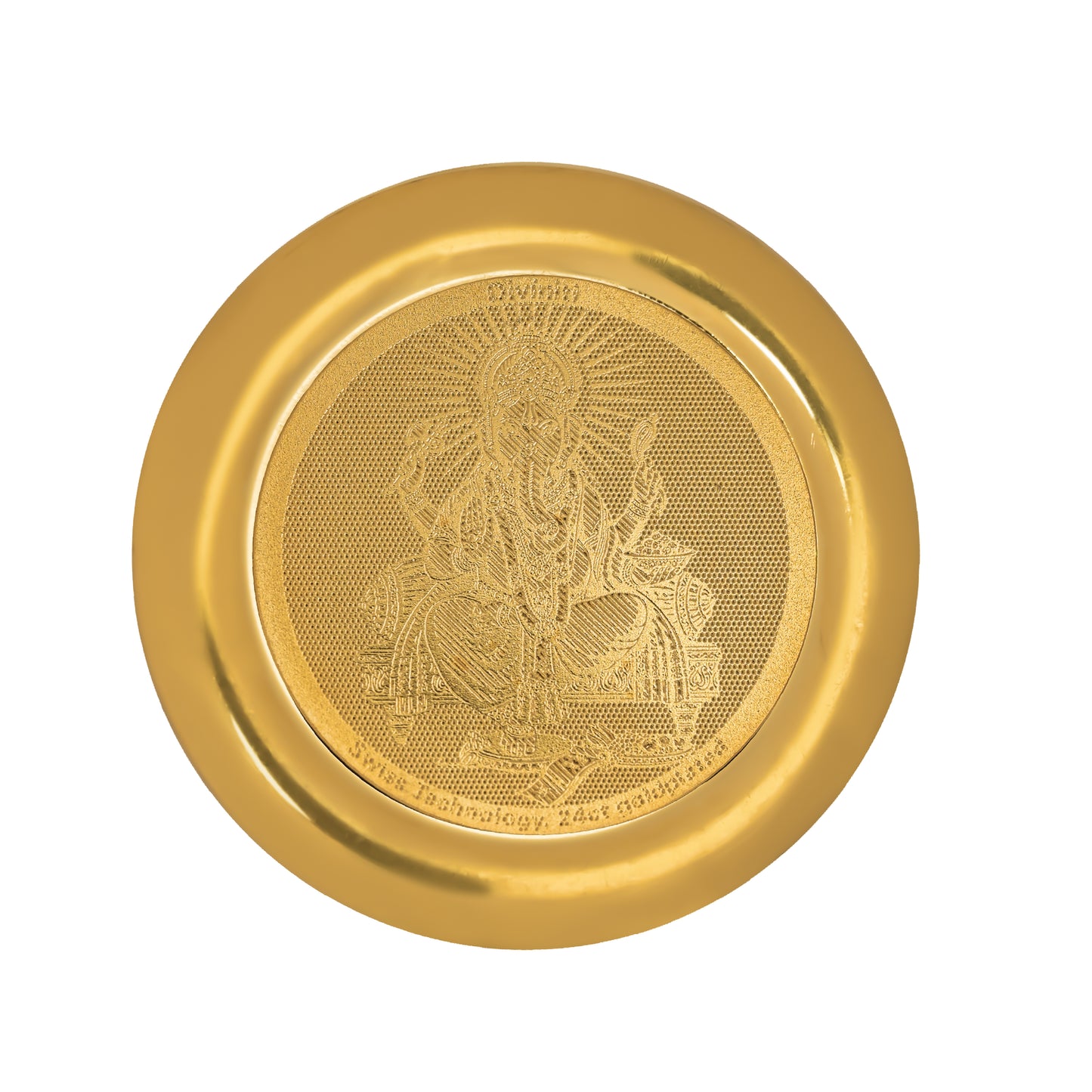 Diviniti 24K Gold Plated Lord Ganesha Coin (18mm)