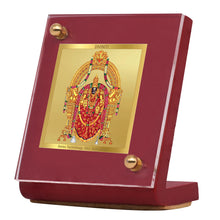 Load image into Gallery viewer, Diviniti 24K Gold Plated Padmavathi Frame For Car Dashboard, Home Decor, Table Top (5.5 x 6.5 CM)
