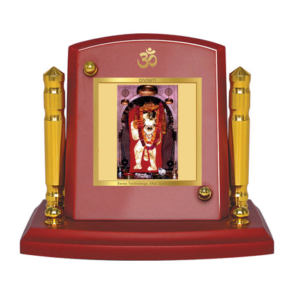 Diviniti 24K Gold Plated Mehandipur Balaji Photo Frame for Car Dashboard, Home Decor, Tabletop, Puja Room, Showpiece and Gift  MDF1BP+ (6.5x5.5 CM)